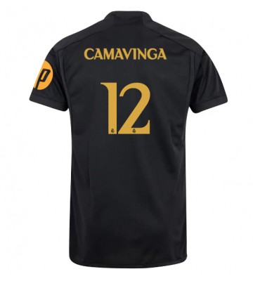 Real Madrid Eduardo Camavinga #12 Tredjetröja 2023-24 Kortärmad